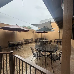 Outdoor dining area