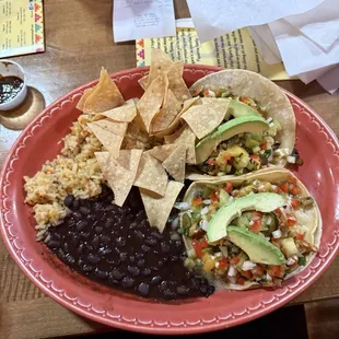 Dos Tacos Plate (salmon)