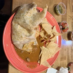 Bean and cheese burrito
