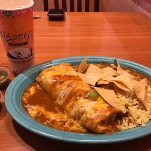 Rancho Burrito Plate