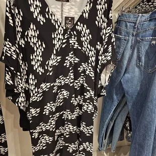 Fish print in black and white