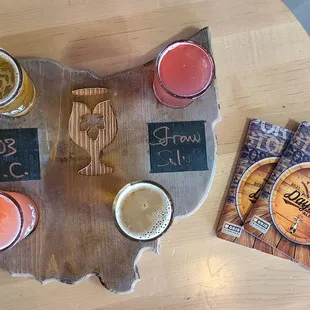 Beer Flight. Fig Leaf is a member of the Dayton Ale Trail!