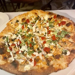 Smoked salmon pizza special