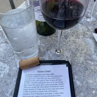 Featured wine from Chile