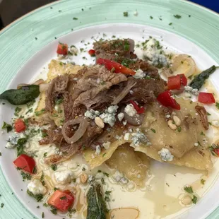 Pork &amp; pumpkin ravioli special