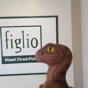 Bob the Raptor Says "Wood Fired Pizza Prey... Rrrroooaaarrr!!!!!!!!"