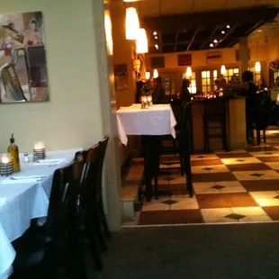 The Bar with Hi Tops for dining