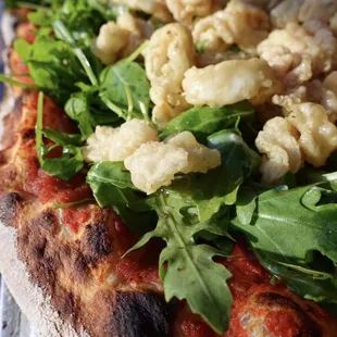 Crispy Calamari Pizza