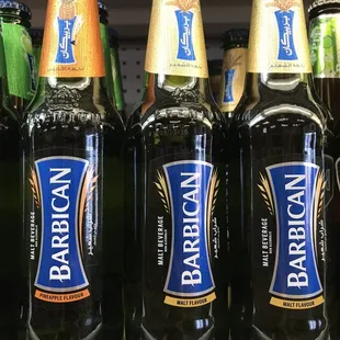 bottles of beer on a shelf