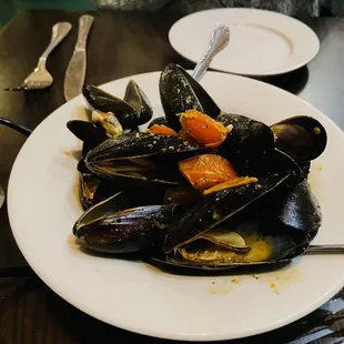 Steamed Mussels