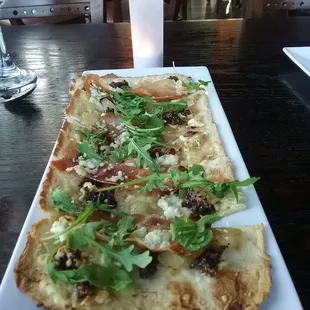 House Flatbread, just as described on the menu