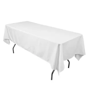 Rectangle Table Linen. Available in many colors.  Floor Length Linen Available.