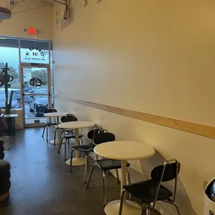 Seating inside