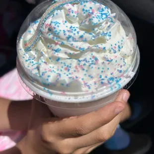 Custom slushie, top is like the Over The Rainbow