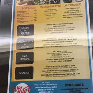 Menu - Dec 2019