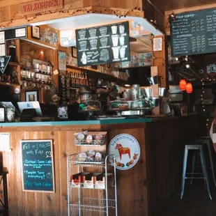 Right when you walk in, the place to order. Delicious pastry options as well!!