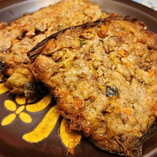 Tortang Talong with tuna. Added a bit of calamansi soy sauce, delicious! (from 3/22/24)