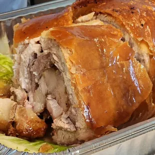 Porchetta from Fil Cuisine - Kent, a showcase hit at a family birthday celebration (7/1/23)