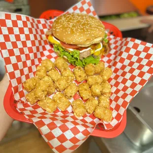 The Bacon Deluxe with Tots!