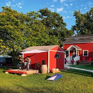 Main house and stage area.