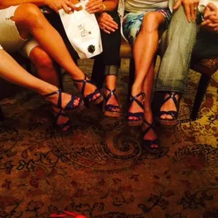 The Blue Shoe girls out for Linda's 29th birthday!