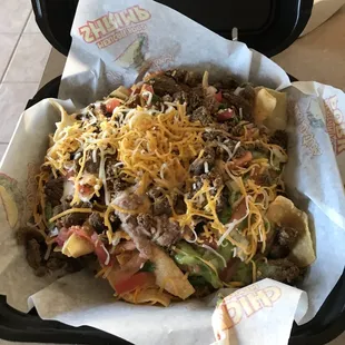 Carne asada nachos