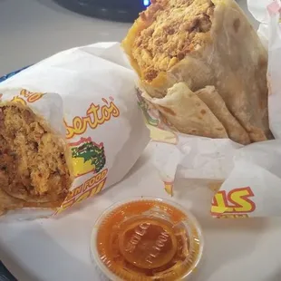 Chorizo &amp; egg burrito.