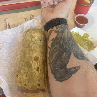 Forearm California burrito