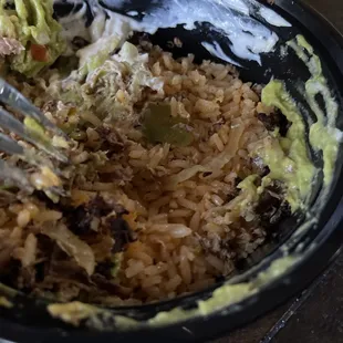 &quot;Taco salad&quot; which is really just a crazy expensive bowl of rice now.