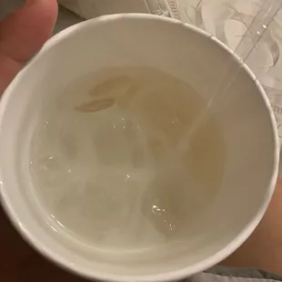 Watered down horchata from the sink