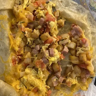 Supposed to be potato breakfast burrito?