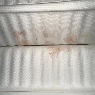 Blood from the meat left in my bag