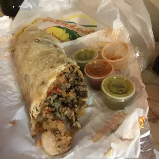 Surf and Turf Burrito