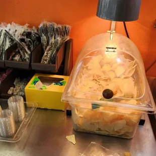 Free tortilla chips.