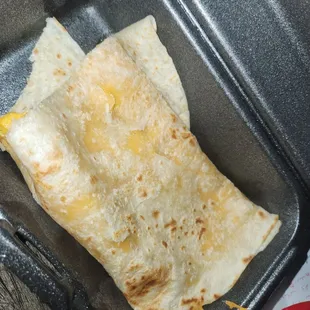 Cheese quesadilla $6