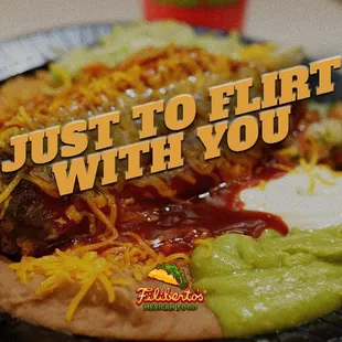 a plate of mexican food