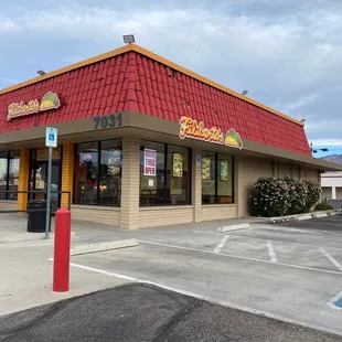 the front of the restaurant