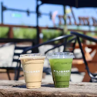 wo cups of filigree coffee