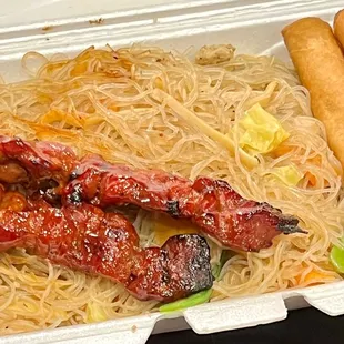 Pork BBQ, Lumpia and Pancit at Bartram Springs Food Truck Friday - October 21, 2022