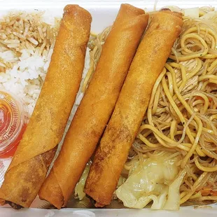 Lumpia combo, $13.50. The lumpia was yummy, pansit was terrible.