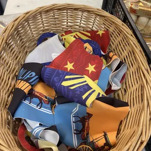 a basket full of socks