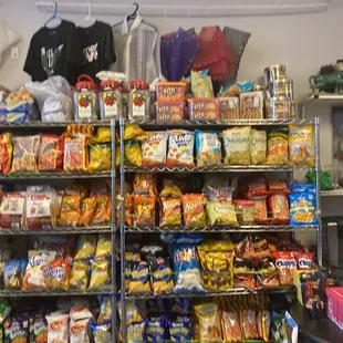 a variety of snacks and snacks