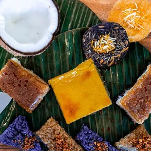 a variety of desserts