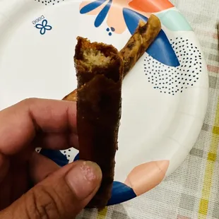 Burned lumpia