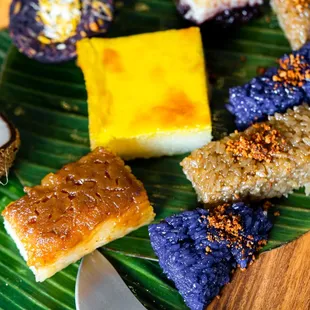 a variety of desserts