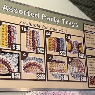 Party Tray prices as of May 30, 2022