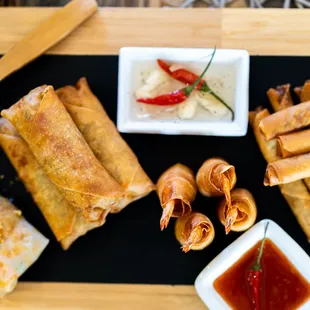 a variety of food items