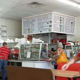 Lots of choices! We had our favorites today... Pork Adobo, Squid Guisado, Pork Guisantes, and dessert too!