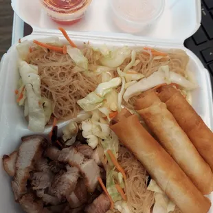 Pork Belly, Pansit, Lumpia