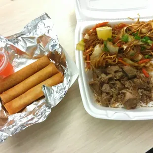 Combo plus one extra lumpia